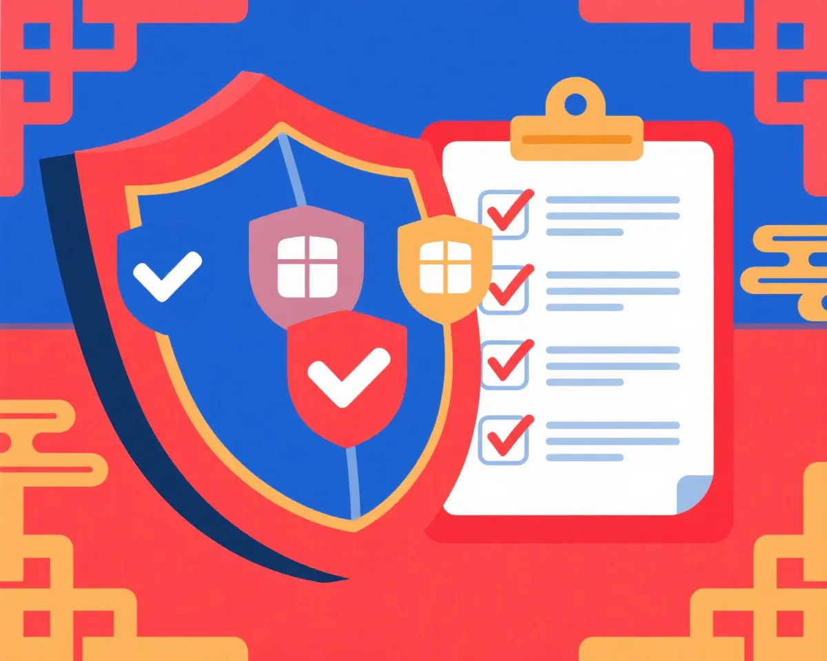 防伪识别与安全核对示意图